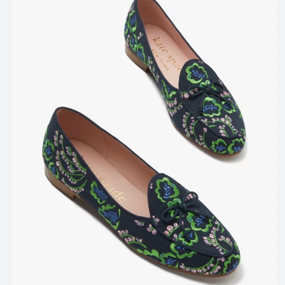 Devi Embroidered Loafers- Kate spade